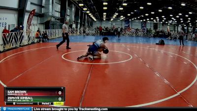 115 lbs Rd# 4- 2:00pm Friday Final Pool - Zephyr Kimball, New England United vs Sam Brown, Nebraska Elite