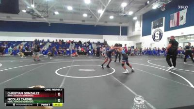 120 lbs Cons. Round 3 - Nicolas Cardiel, RBWC (Rancho Bernardo) vs Christian Gonzalez, RBWC (Rancho Bernardo)