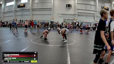 92 lbs Round 7 (8 Team) - Ashton King, WV Wild vs Blake Pfenning, Lake WC