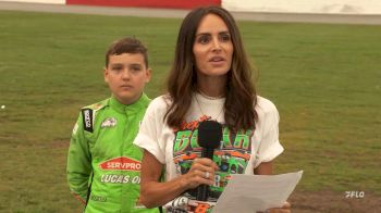 Samantha Busch Delivers A Heartfelt Speech At The Kyle Busch Invitational at Bowman Gray Stadium