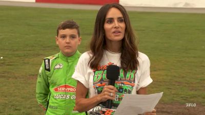 Samantha Busch Delivers A Heartfelt Speech At The Kyle Busch Invitational at Bowman Gray Stadium