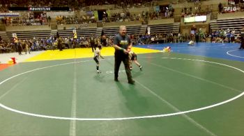 70 lbs 5th Place Match - Krigger Sanford, Fosston-Bagley Brawlers vs Jacob Sivahop, K-W