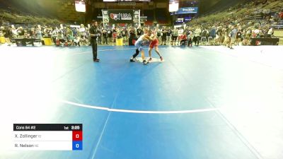 157 lbs Cons 64 #2 - Xander Zollinger, ID vs Robert Nelson, NE