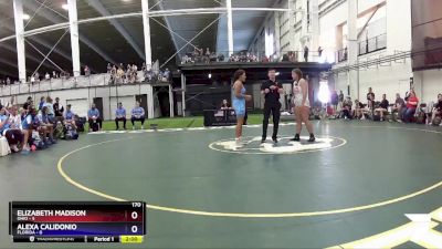 170 lbs Round 2 (4 Team) - Elizabeth Madison, Ohio vs Alexa Calidonio, Florida