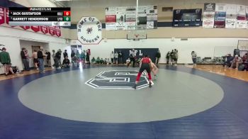 126 lbs Cons. Semi - Jack Gustafson, Hulett vs Garrett Henderson, Lingle-Ft. Laramie/Southeast