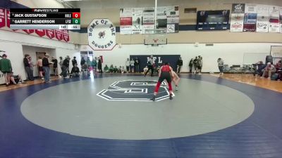 126 lbs Cons. Semi - Jack Gustafson, Hulett vs Garrett Henderson, Lingle-Ft. Laramie/Southeast