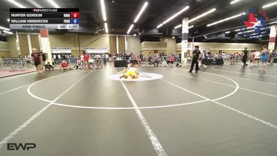144 lbs Semifinal - Hunter Gordon, Ranger 47 Wrestling Club vs William Hendricks, Panhandle RTC