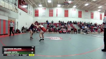 145 lbs 5th Place Match - Brianna Wayts, Northwest (Canal Fulton) vs Mackenzie Williams, Field