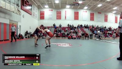 145 lbs 5th Place Match - Brianna Wayts, Northwest (Canal Fulton) vs Mackenzie Williams, Field