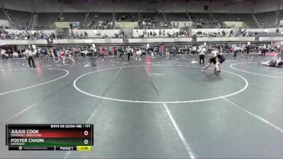 171 lbs Cons. Round 3 - Julius Cook, Somerset Wrestling vs Foster Chaon, Hayward