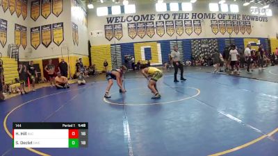 144 lbs Round 6 (8 Team) - Sergio Declet, Oviedo WC vs Howard Hill, Buchholz