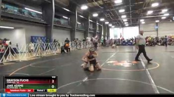 100 lbs Round 3 (6 Team) - Grayson Fuchs, Team USA vs Jake Adams, Nauman Red