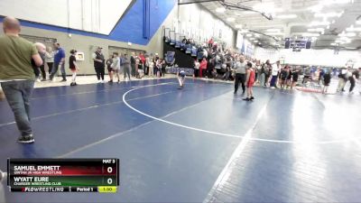 76 lbs Cons. Round 6 - Samuel Emmett, Uintah Jr High Wrestling vs Wyatt Eure, Charger Wrestling Club