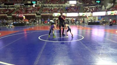 58 lbs Champ. Round 2 - Carter Wayne, Laurel Matburners vs Jaxon Harrill, Cut Bank