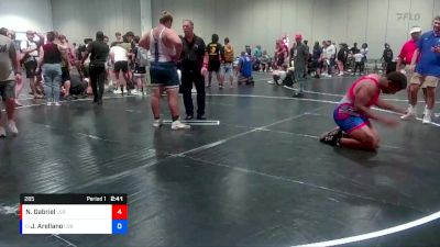 285 lbs 3rd Place Match - John Arellano, Florida vs Nate Gabriel, Florida