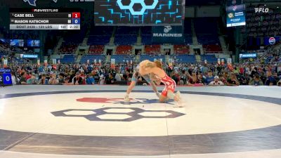 120 lbs Champ. Rd Of 32 - Case Bell, IN vs Mason Katschor, MI