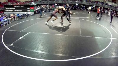 175 lbs Quarterfinal - Colesen Andresen, CWO vs Aiden Page, Broken Bow Wrestling Club