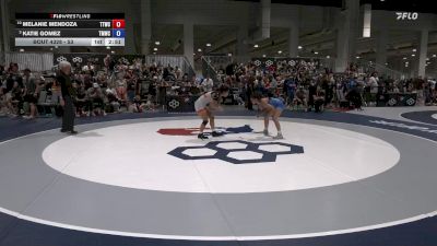 53 lbs Cons. Round 5 - Melanie Mendoza, Team Tornado Wrestling Club vs Katie Gomez, Titan Mercury Wrestling Club (TMWC)