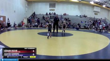 43 lbs Round 1 - Ataliah McCue, Beast Mode Wrestling Club vs Easton Sanders, Contenders Wrestling Academy