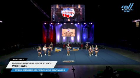 Edinburg Memorial Middle School - Wildcats [2024 Intermediate Non-Tumbling JH/MS Crowd Leading Day 2] 2024 NCA Lonestar Classic