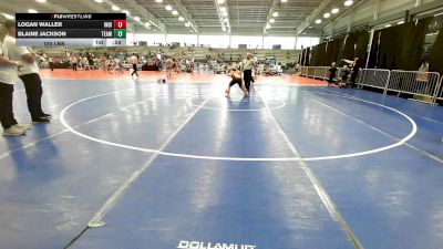 120 lbs Rr Rnd 2 - Logan Waller, Indiana Outlaws Green vs Blaine Jackson, Team RJN Green