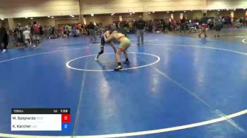 106 lbs Consolation - Matthew Spignardo, South Carolina vs Kye Karcher, Live Oak Wrestling Club