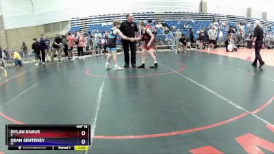 106 lbs Quarterfinal - Dylan Knaus, IL vs Dean Senteney, IN