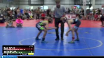 80 lbs Placement (4 Team) - Jacob Naylor, HEADHUNTERS WRESTLING CLUB vs Elias Taylor, DARKHORSE WRESTLING CLUB - GOLD