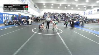 120 lbs Champ. Round 1 - Kaylie Theobald, Schurr vs Lizet Gomez, Downey