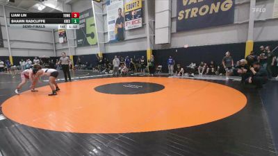 125 lbs Semifinal - Liam Lin, Tomkins Cove vs Shawn Radcliffe, Kresgeville