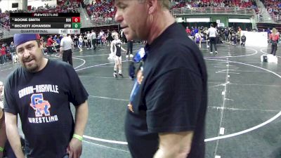 90 lbs Quarterfinal - Beckett Johansen, St Paul Youth Wrestling vs Boone Smith, Dorchester