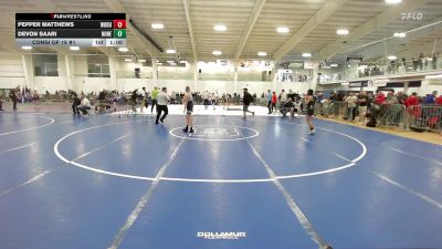 100 lbs Consi Of 16 #1 - Pepper Matthews, Woburn vs Devon Saari, None