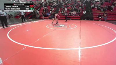 190 lbs Quarterfinal - Maya Hernandez, El Paso Riverside vs Amber Padilla, El Paso El Dorado