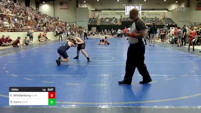 120 lbs Quarterfinal - Ethan Whittenburg, Flowery Branch Jr Wrestling vs Dallas Curry, Georgia