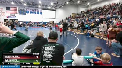 86 lbs Round 1 - Ryder Hintz, Green River Grapplers vs Mason Gilpin, Riverton USA Wrestling