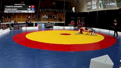 57kg Round 2 - Garette Saunders, Brock WC vs Vaughn Gandy, Cochrane Cowboys Wrestling Club