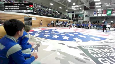 113 lbs Quarterfinals (8 Team) - Max Schoenhard, Rapid City Stevens vs Kaden Haakinson, West Central