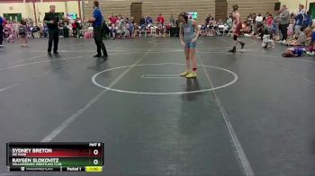 65-70 lbs Round 1 - Sydney Breton, Die Hard vs Raygen Slokovitz, Williamsburg Wrestling Club