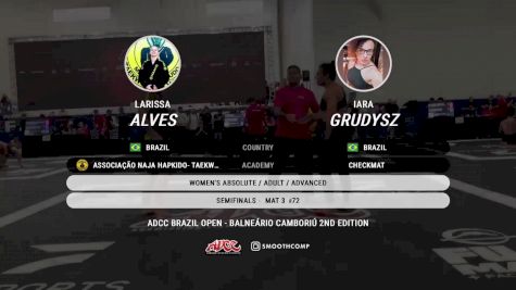 Larissa Alves vs Iara Grudysz 2024 ADCC Balneario Open