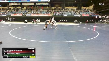 197 lbs Semifinal - 3 Owen Braungardt, Grand View vs 7 Malachi Karibo, Baker