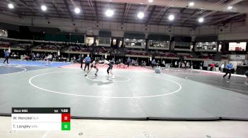 150 lbs Quarterfinal - William Henckel, Blair Academy vs T.j. Langley, Western Reserve Academy