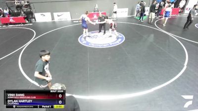 79 lbs Quarterfinal - Vinh Dang, Sunnyvale Wrestling Club vs Dylan Hartley, California