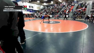 165 lbs Champ. Round 3 - Isaac Granillo, Palm Desert vs Dallas Pasik, Norco
