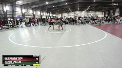 210 lbs Quarterfinal - Ignacio Lazalde, Team Prestige vs James Cornpeach, Cougars Wrestling Club