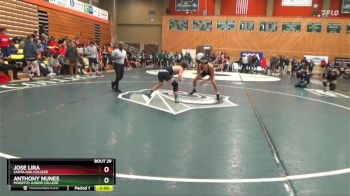 149 lbs Champ. Round 1 - Anthony Nunes, Modesto Junior College vs Jose Lira, Santa Ana College