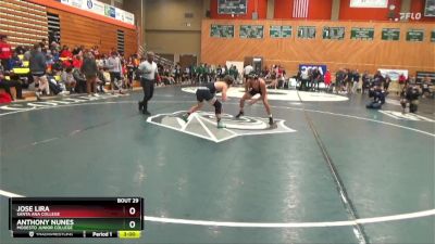 149 lbs Champ. Round 1 - Anthony Nunes, Modesto Junior College vs Jose Lira, Santa Ana College