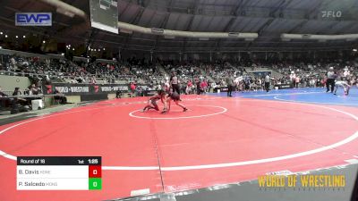 64 lbs Round Of 16 - Bo Davis, Honey Badgers Wrestling Club vs Presley Salcedo, Monster Garage