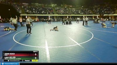 49 lbs Cons. Semi - Liam Miller, Sebolt Wrestling Academy vs John Koch, Iowa