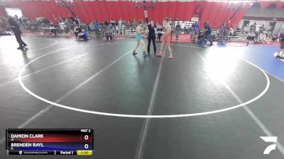 132 lbs Cons. Round 3 - Damion Clark, IA vs Brenden Rayl, IL