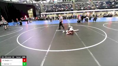 5th - 6th grade - 98 Quarters - Thad Heimer, Immortal Athletics WC vs Braxton Bagby, Moen Wrestling Academy